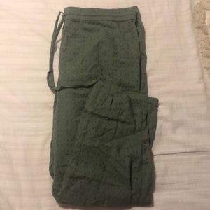 Jcrew factory drawstring eyelet pants